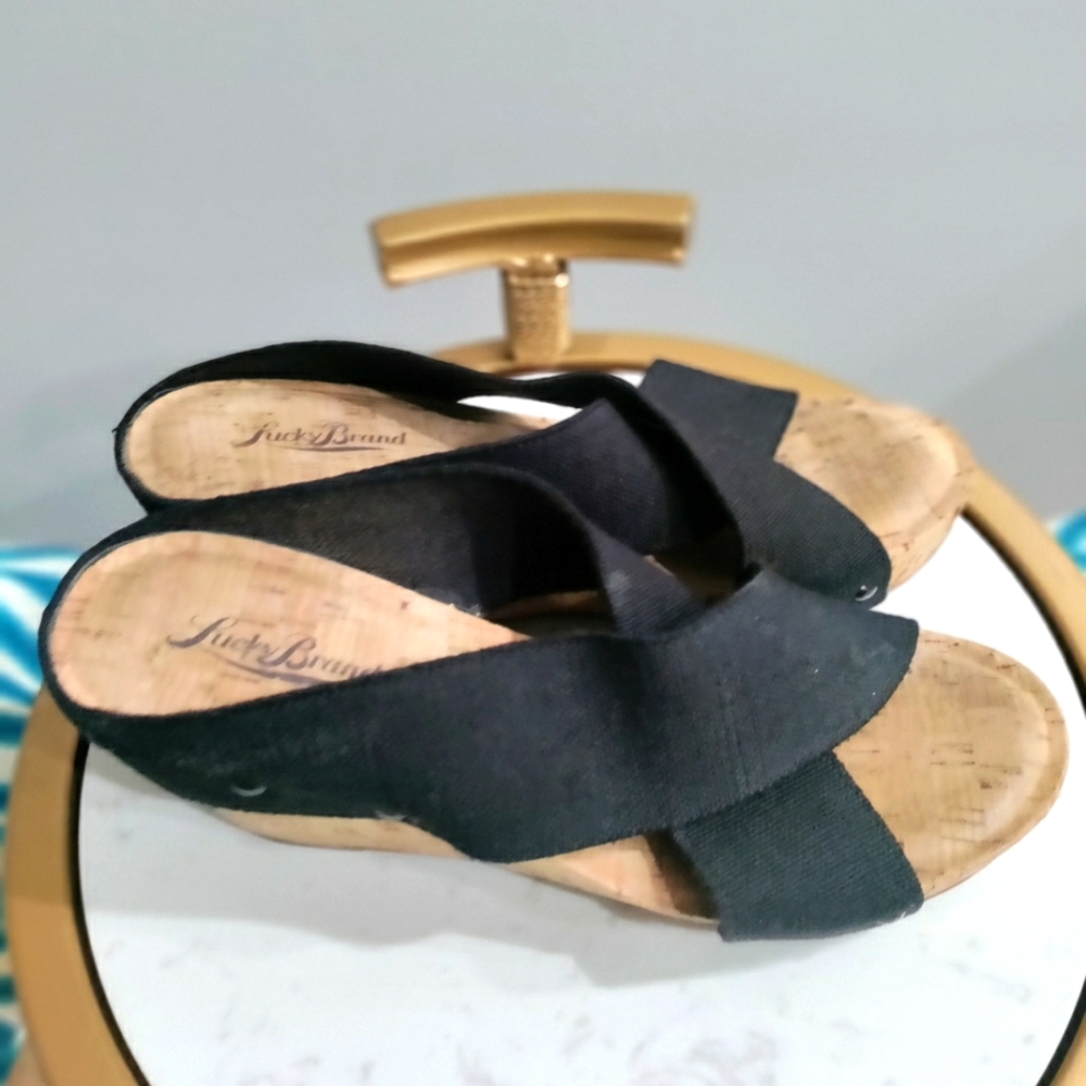 Lucky Brand mules size 9M color black